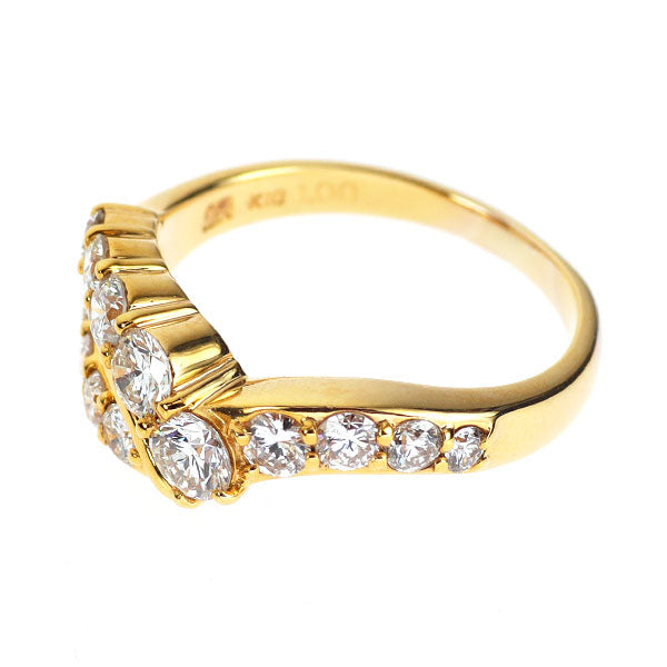 セイコー K18YG ダイヤモンド リング 1.00ct