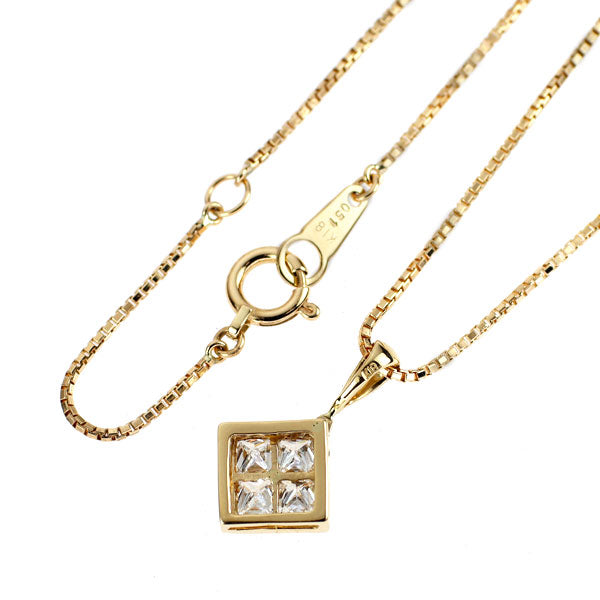 K18YG ダイヤモンド ペンダントネックレス 0.51ct