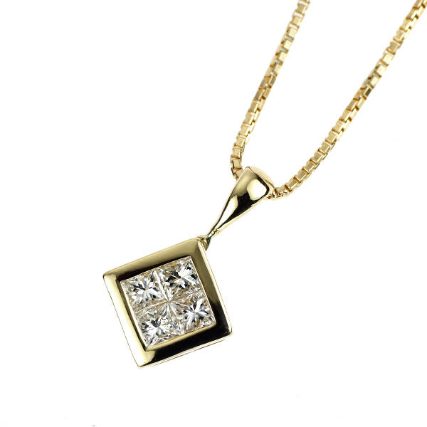 K18YG ダイヤモンド ペンダントネックレス 0.51ct