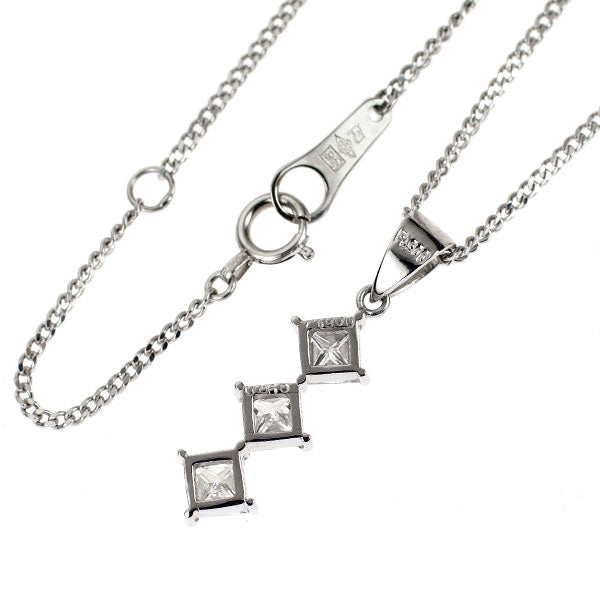 Pt900/ Pt850 ダイヤモンド ペンダントネックレス 0.865ct