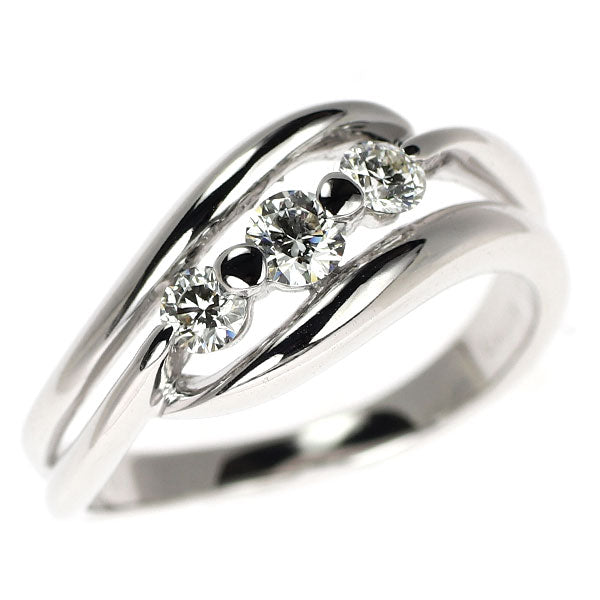 K18WG H&C ダイヤモンド リング 0.30ct