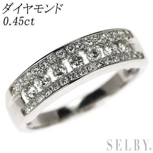 Pt900 ダイヤモンド リング 0.45ct