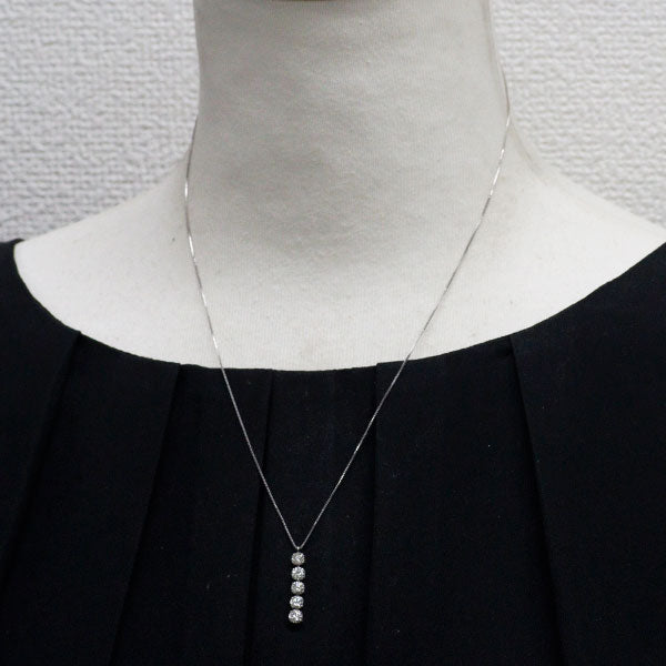 Pt900/ Pt850 ダイヤモンド ペンダントネックレス 1.002ct