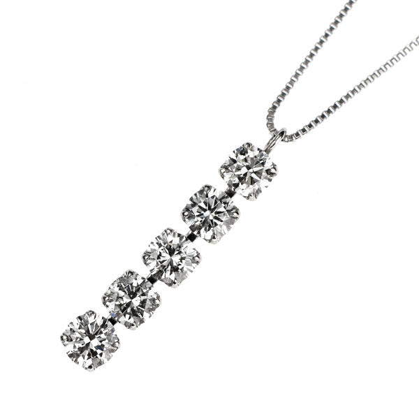 Pt900/ Pt850 ダイヤモンド ペンダントネックレス 1.002ct