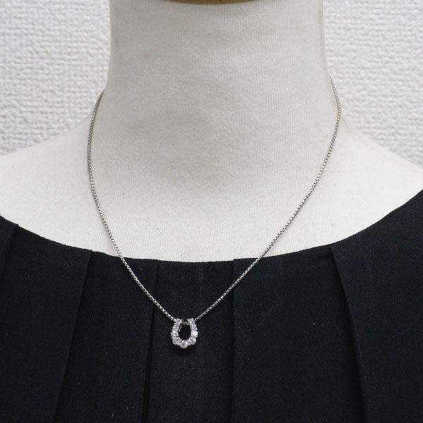 平和堂貿易 Pt950/ Pt850 ダイヤモンド ペンダントネックレス 1.00ct チェーン社外 馬蹄