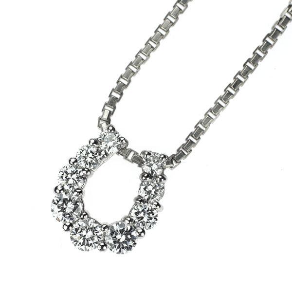平和堂貿易 Pt950/ Pt850 ダイヤモンド ペンダントネックレス 1.00ct チェーン社外 馬蹄