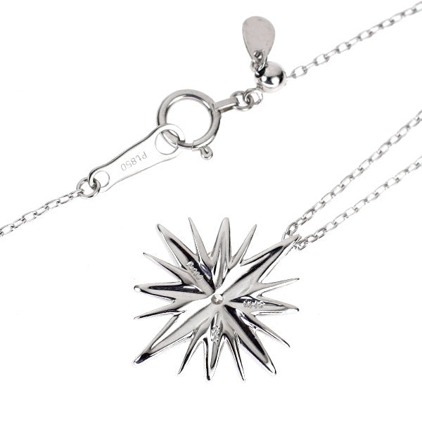 Pt900/ Pt850 ダイヤモンド ペンダントネックレス 0.142ct D0.26ct スター