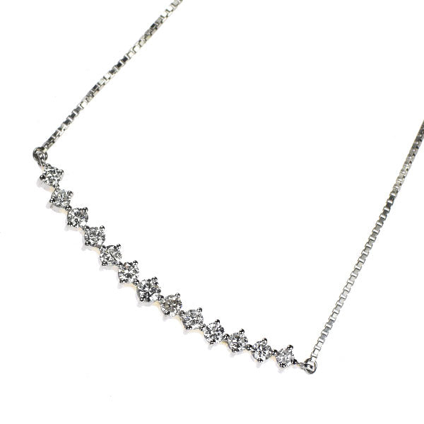 Pt850 ダイヤモンド ペンダントネックレス 0.65ct
