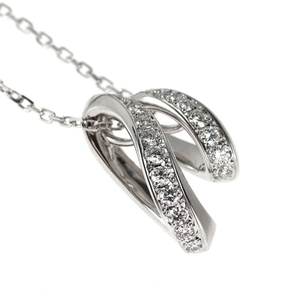 ミキモト K18WG ダイヤモンド ペンダントネックレス 0.19ct D0.14ct セパレート 3WAY