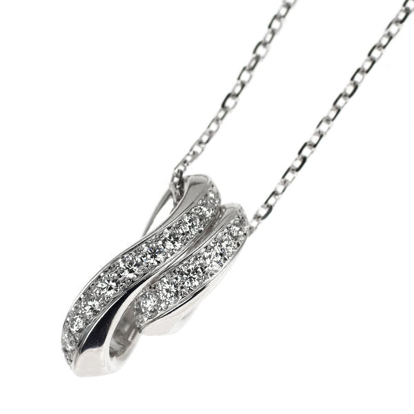 ミキモト K18WG ダイヤモンド ペンダントネックレス 0.19ct D0.14ct セパレート 3WAY