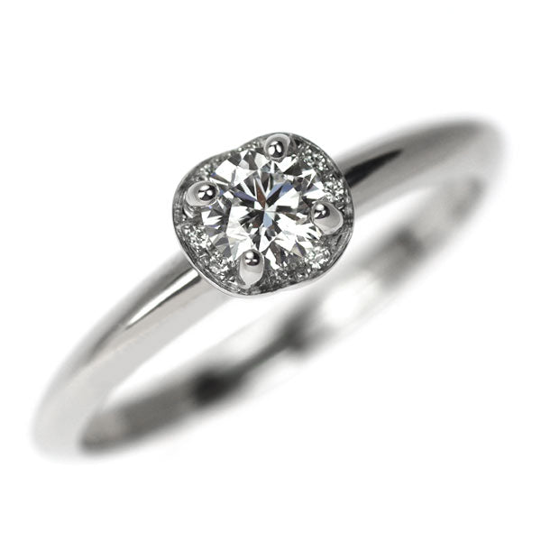 ブルガリ Pt950 ダイヤモンド リング 0.22ct E VVS2 3EX インコントロ ダモーレ