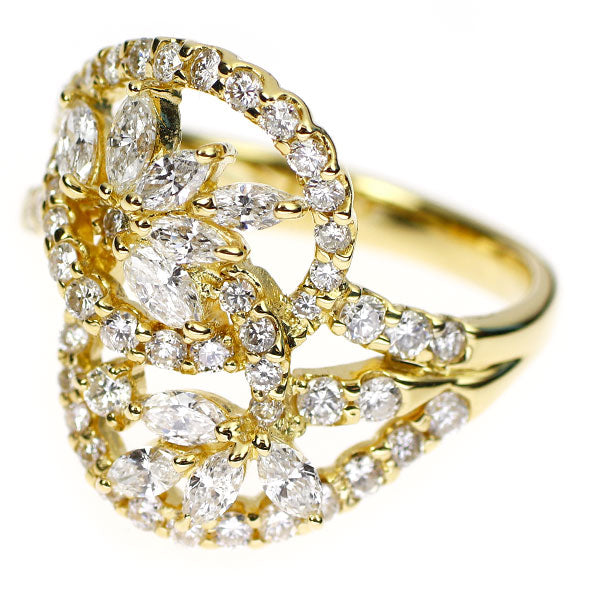 K18YG ダイヤモンド リング 1.35ct
