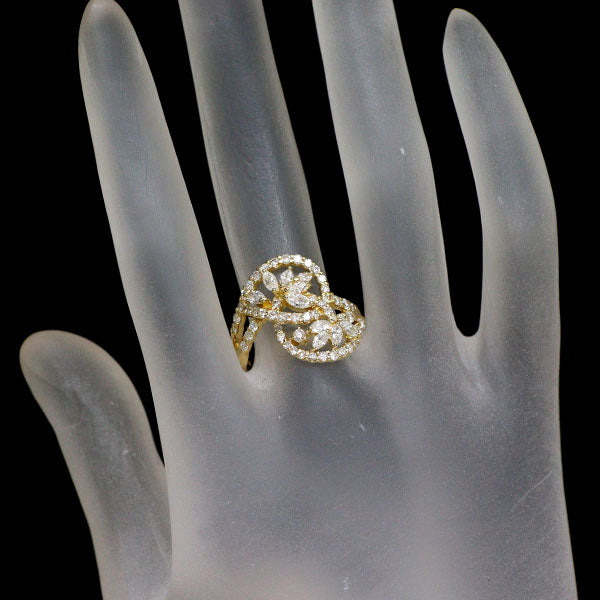 K18YG ダイヤモンド リング 1.35ct