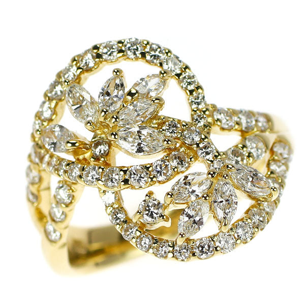 K18YG ダイヤモンド リング 1.35ct