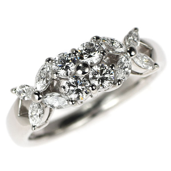 SUWA Pt950 ダイヤモンド リング 0.73ct フラワー 《セルビー銀座店》【中古】