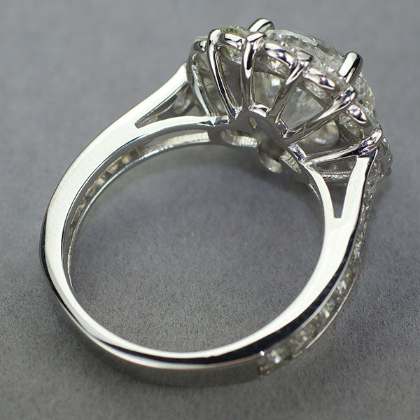 新品 Pt950 大粒ダイヤモンド  リング 3.046ct G SI2 G D2.12ct【エスコレ】