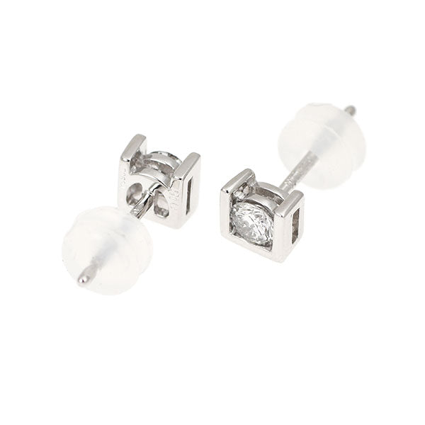 K14WG/Pt900 ダイヤモンド ピアス 0.30ct