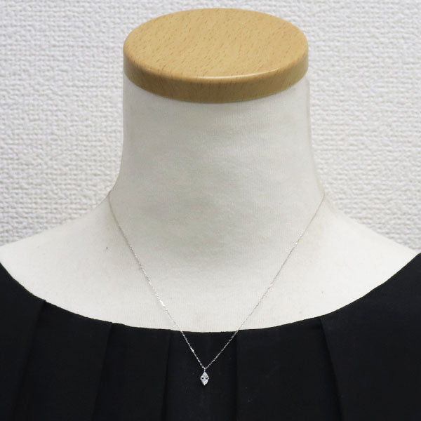 アーカー Pt950/ Pt850 トリリアントカット ダイヤモンド ペンダントネックレス 0.09ct セブロンロサンジュ
