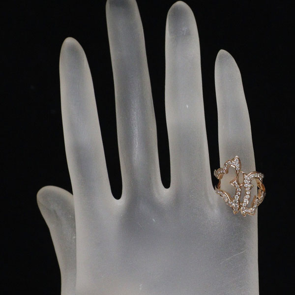 K18PG ダイヤモンド リング 0.50ct ピンキー