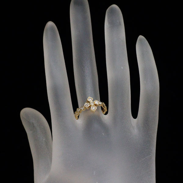 K18YG ダイヤモンド リング 0.41ct クロス