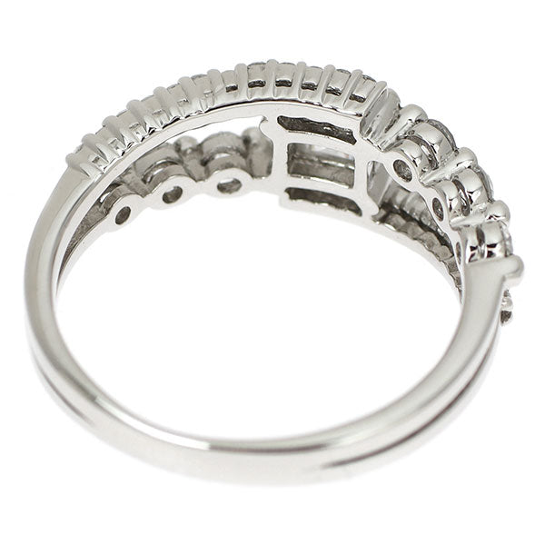 Pt900 スクエアカットダイヤモンド  リング 0.275ct D0.31ct