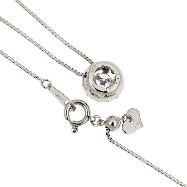 Pt900/ Pt850 最高級 ダイヤモンド ペンダントネックレス 0.30ct D IF 3EX D0.17ct