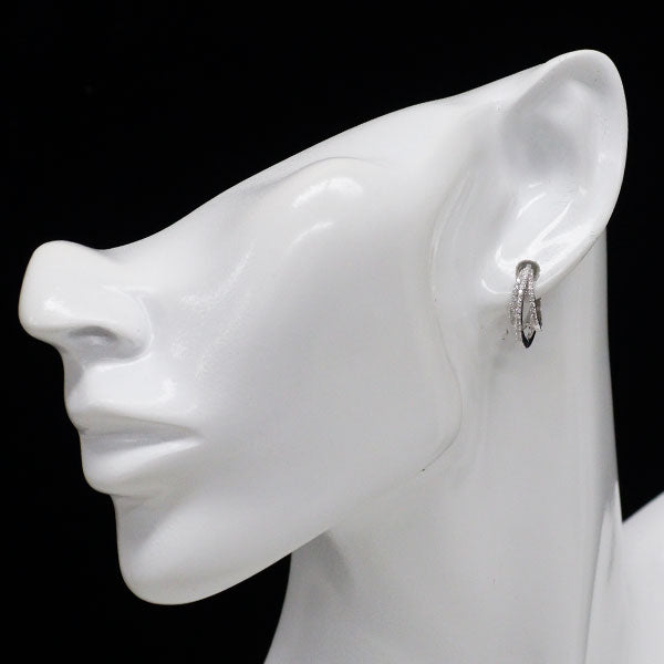 K18WG ダイヤモンド ピアス 0.37ct
