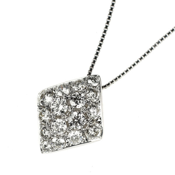 K18WG ダイヤモンド ペンダントネックレス 1.17ct
