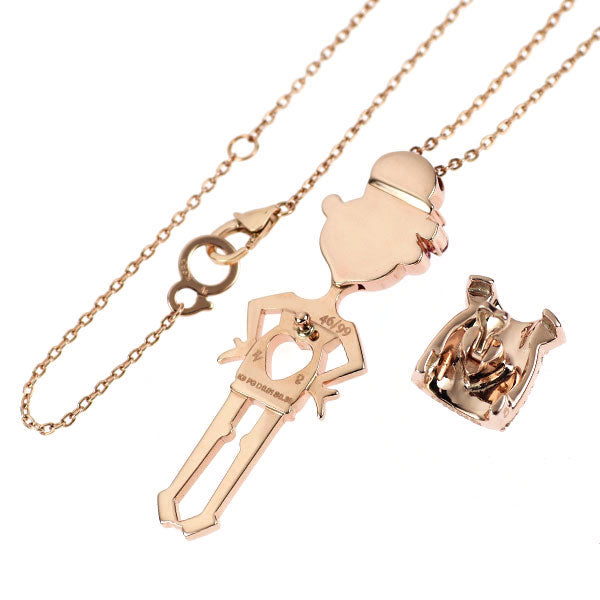 ポンテヴェキオ K9PG ピンク/イエロー サファイア ダイヤモンド ペンダントネックレス 0.39ct D0.63ct EME/エメ