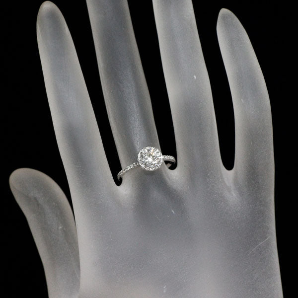 ティファニー Pt950 ダイヤモンド リング 0.74ct I SI1 3EX ソレスト