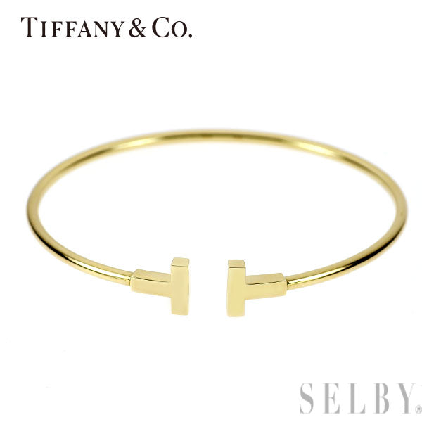 Tiffany & Co. K18YG Bangle T Wire