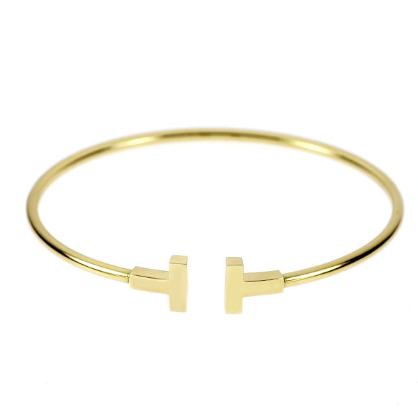 Tiffany & Co. K18YG Bangle T Wire