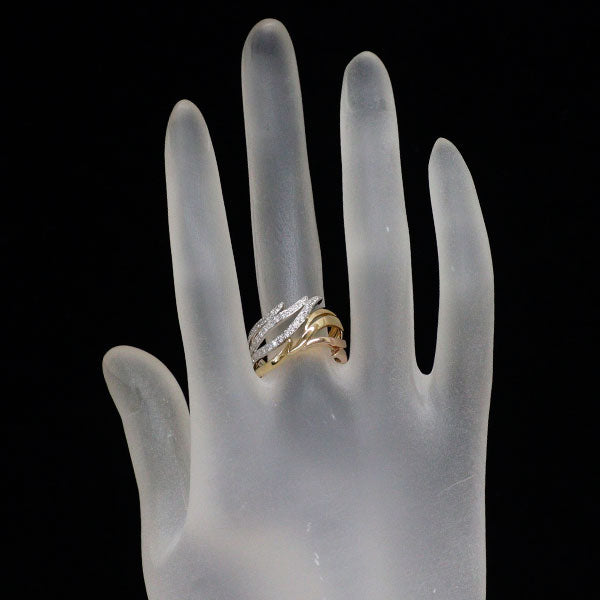 ミキモト K18YG/WG/PG ダイヤモンド リング 0.25ct