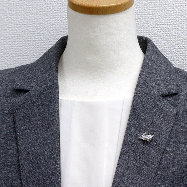 CHAR / チャー Pt950 ダイヤモンド ルビー ブローチ 0.61ct 0.01ct ウサギ アニマル 《セルビー銀座店》【中古】