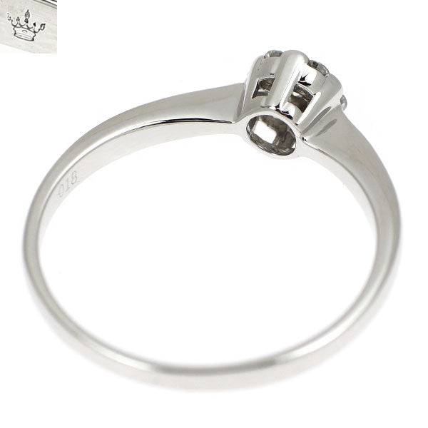 コロネット K18WG ダイヤモンド リング 0.18ct