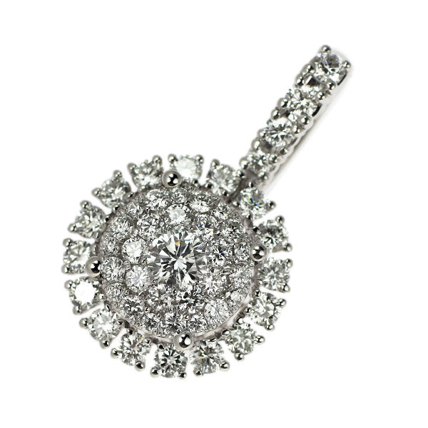 K18WG ダイヤモンド ペンダントトップ 1.19ct