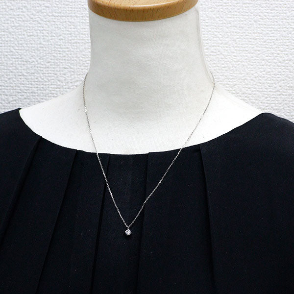 Pt900/ Pt850 ダイヤモンド ペンダントネックレス 0.304ct E VS1 EX