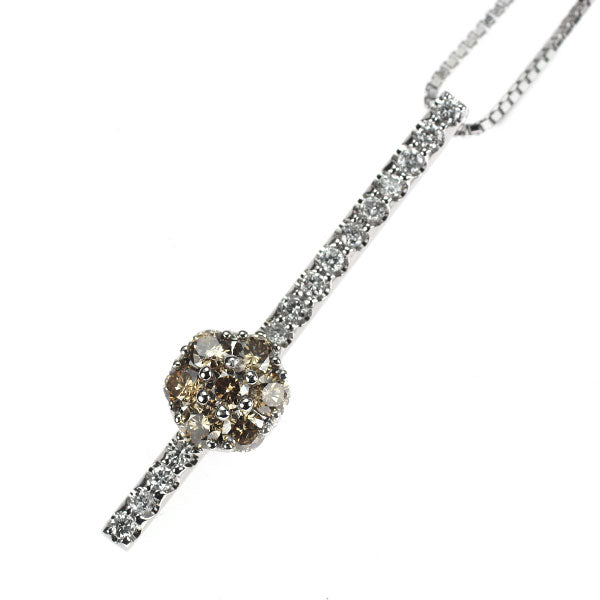 K18WG ダイヤモンド ペンダントネックレス 0.52ct