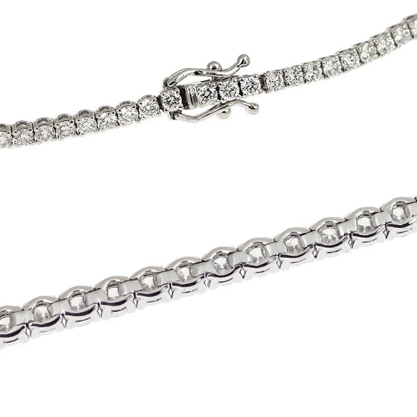 K18WG ダイヤモンド テニス ブレスレット 2.70ct