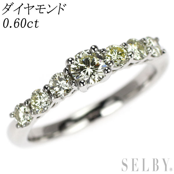 Pt1000 ダイヤモンド リング 0.60ct