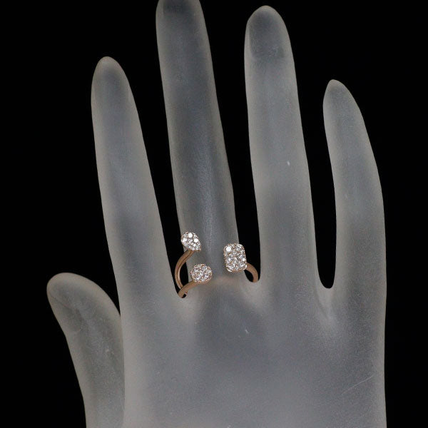 K18PG ダイヤモンド リング 0.44ct フォーク