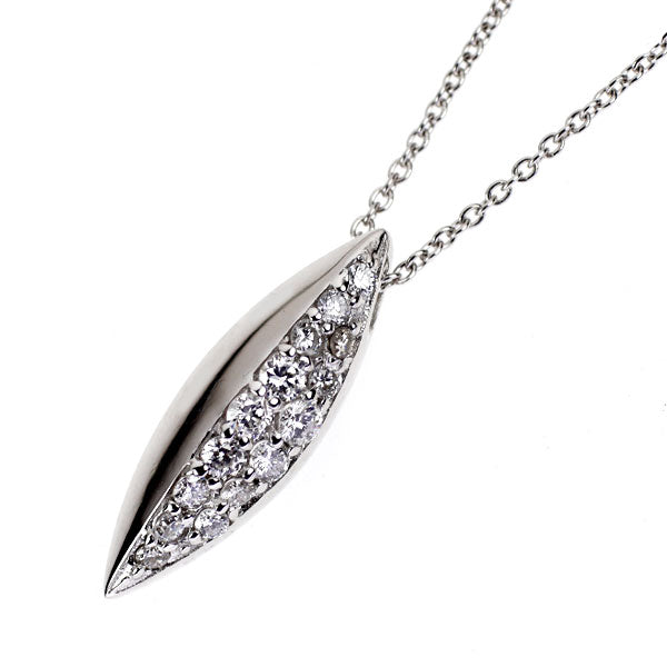 K18WG ダイヤモンド ペンダントネックレス 0.22ct