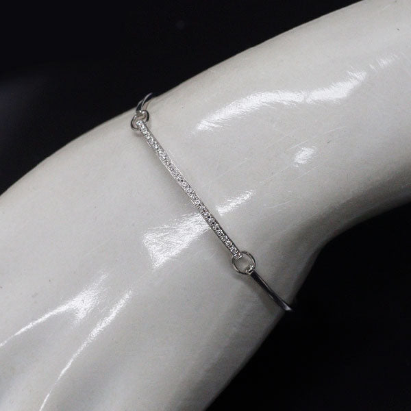ローズヴィフ K18WG ダイヤモンド ブレスレット 0.12ct