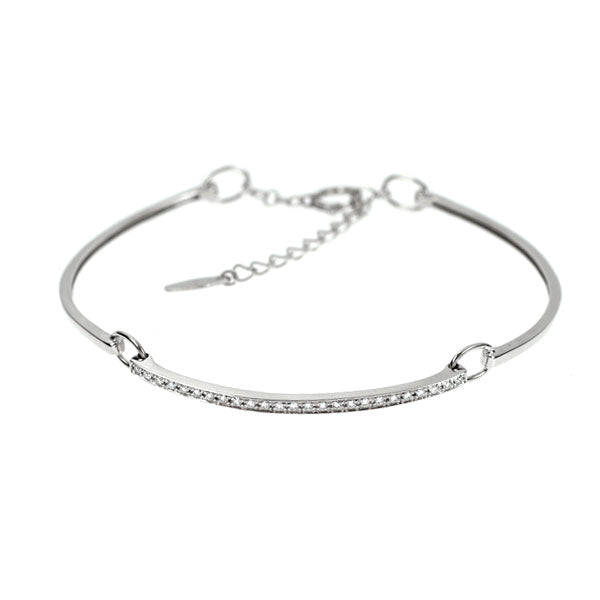 ローズヴィフ K18WG ダイヤモンド ブレスレット 0.12ct