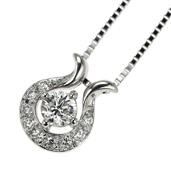 ブルーリバー Pt900/ Pt850 ダイヤモンド ペンダントネックレス 0.28ct