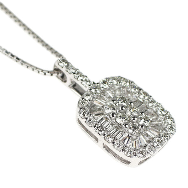 K18WG ダイヤモンド ペンダントネックレス 1.00ct