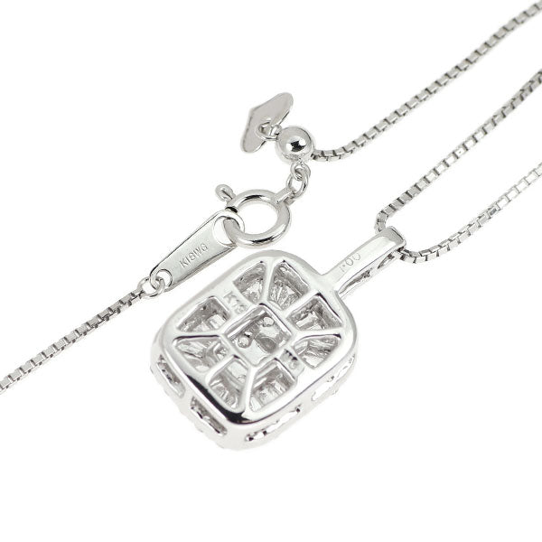 K18WG ダイヤモンド ペンダントネックレス 1.00ct