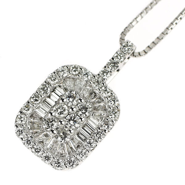 K18WG ダイヤモンド ペンダントネックレス 1.00ct