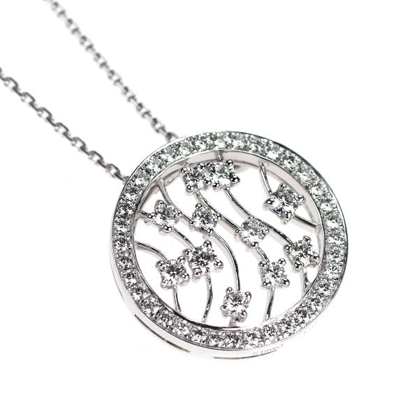 K18WG ダイヤモンド ペンダントネックレス 1.08ct