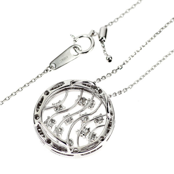 K18WG ダイヤモンド ペンダントネックレス 1.08ct